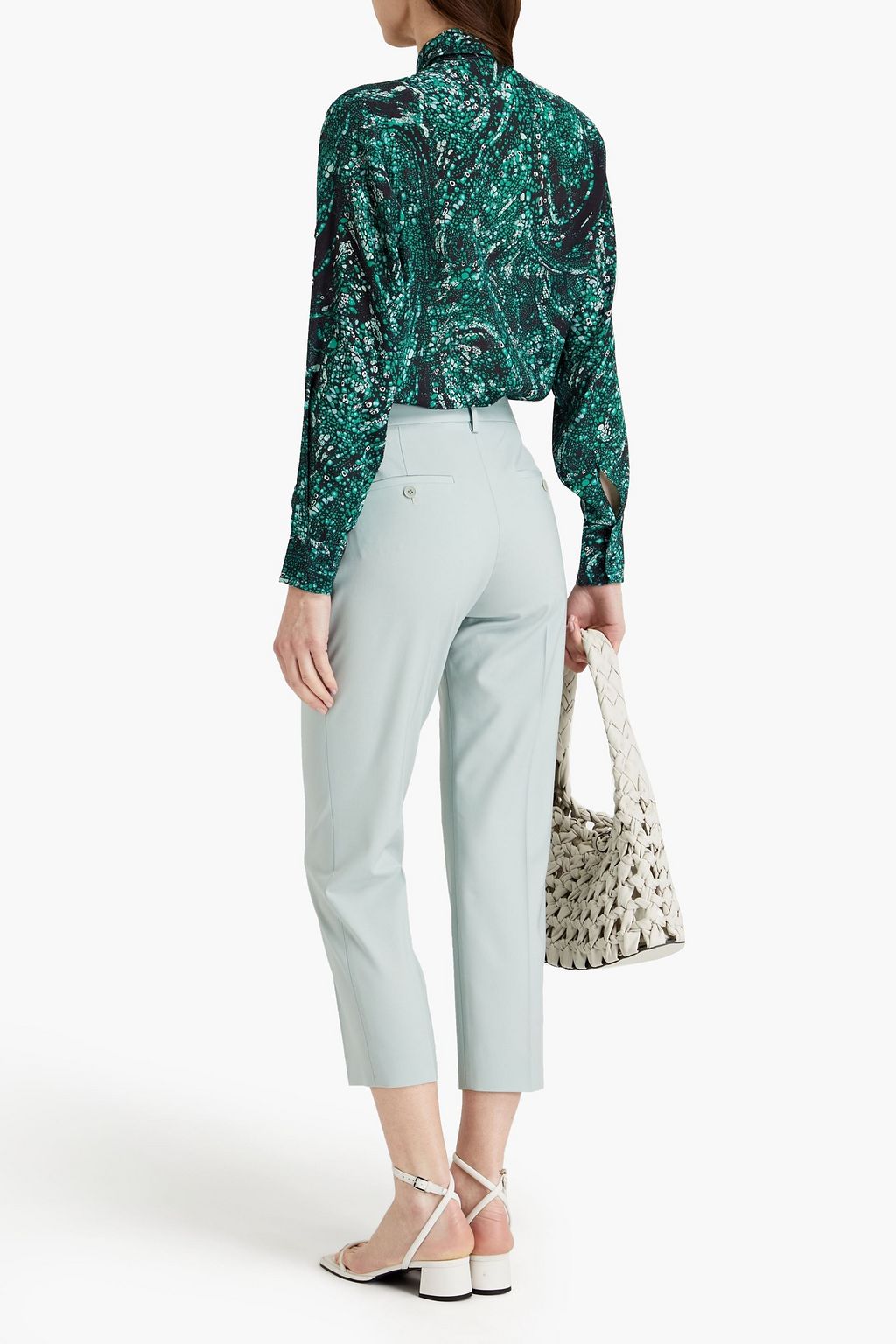 OFFICINE GÉNÉRALE Bonnie printed silk-georgette shirt