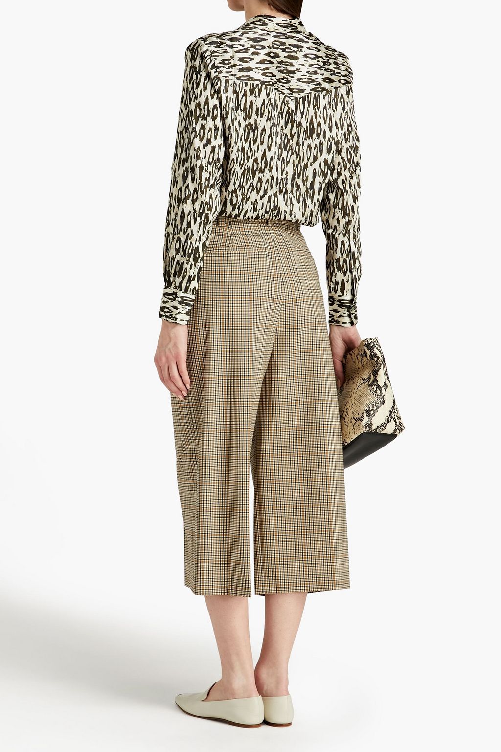 OFFICINE GÉNÉRALE Carine leopard-print satin shirt
