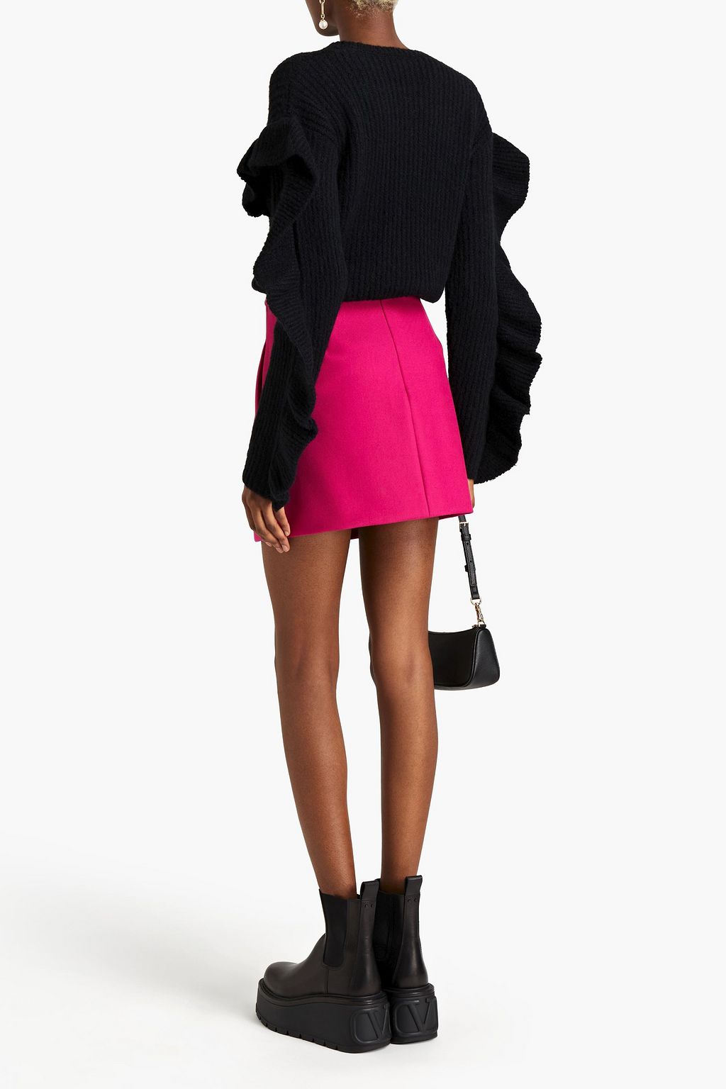 REDVALENTINO Gabardine mini skirt