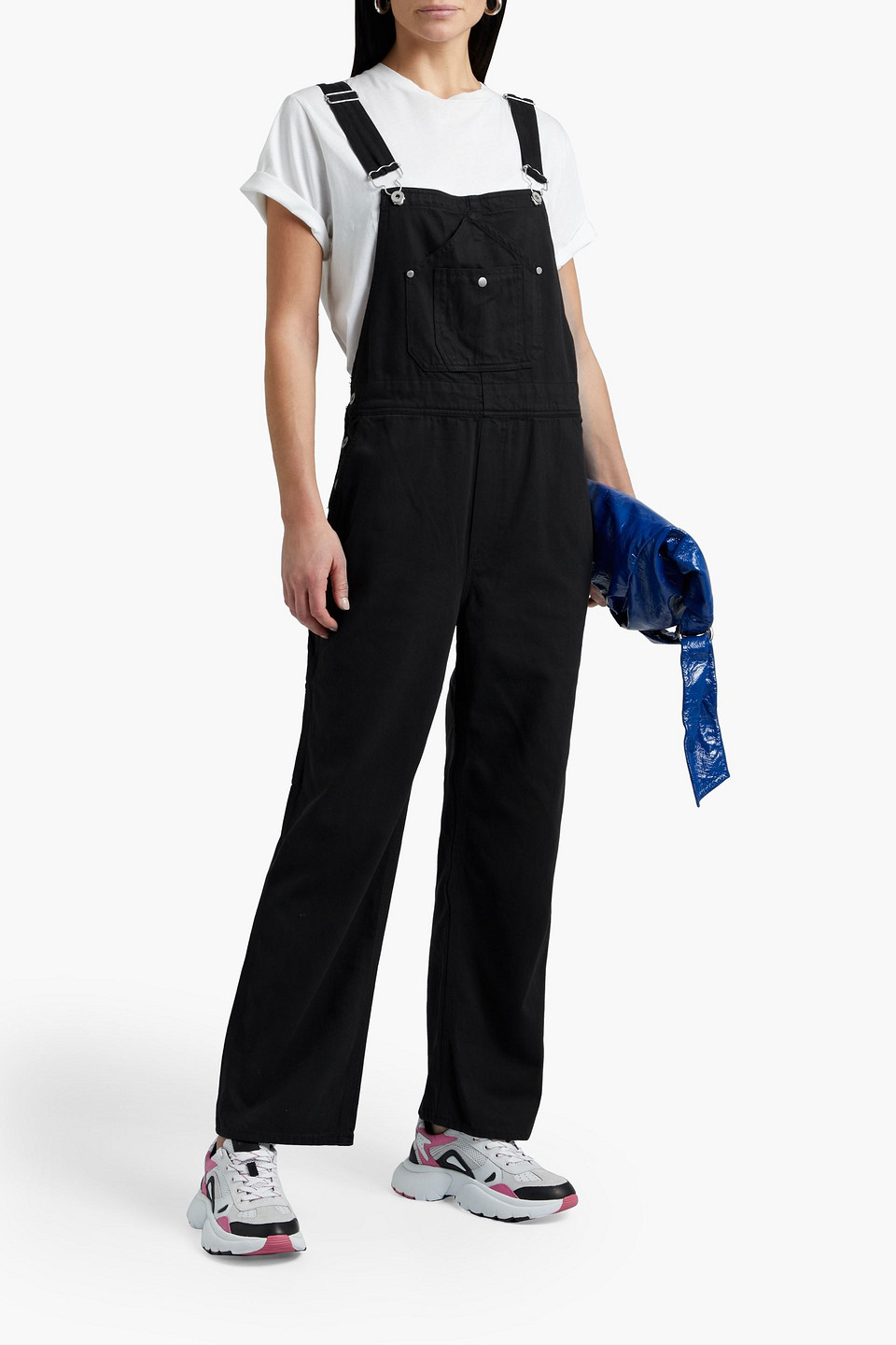RAG & BONE WORKWEAR DENIM OVERALLS,3074457345628921139