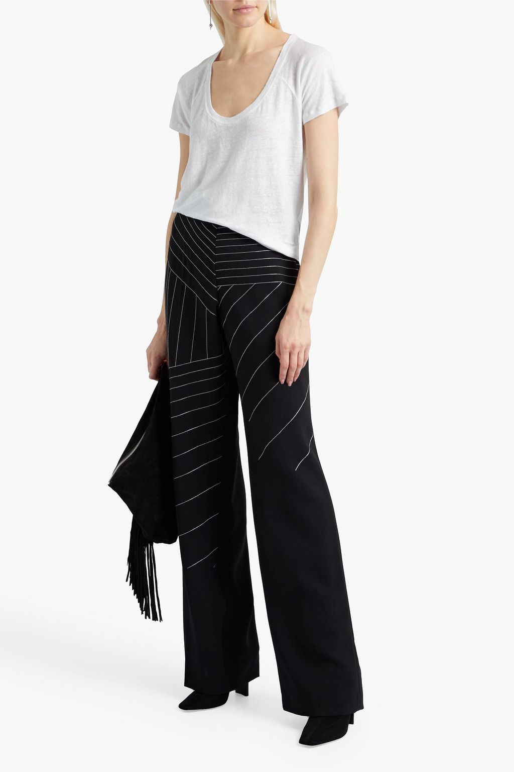 IRO Holsen slub linen-jersey T-shirt
