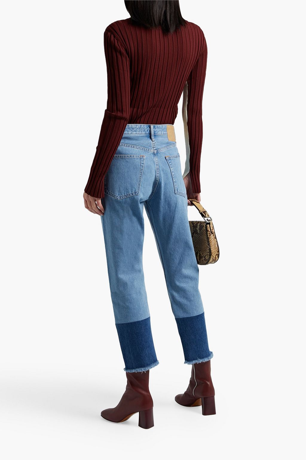 RAG & BONE ハイライズ クロップド スリムレッグ ジーンズ