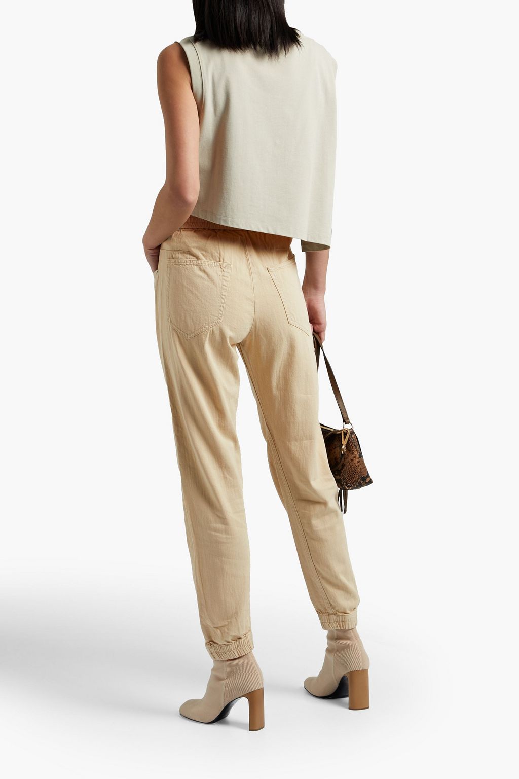 RAG & BONE بنطلون من القطن بقصّة مدببة
