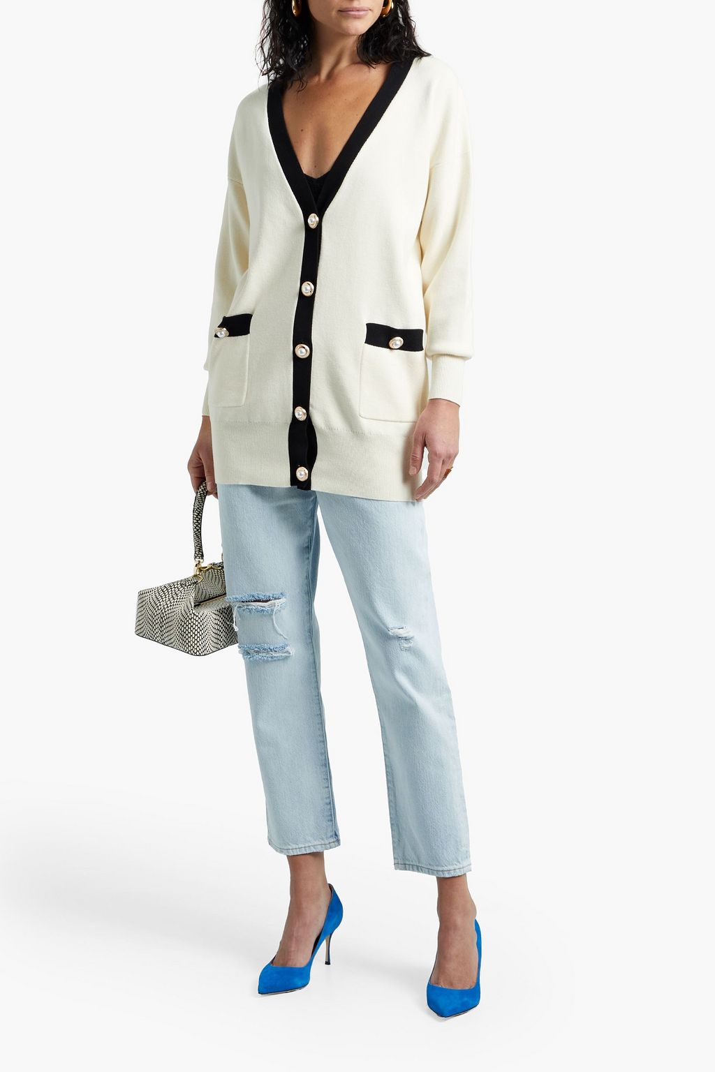 REBECCA VALLANCE Tancy cotton-blend cardigan