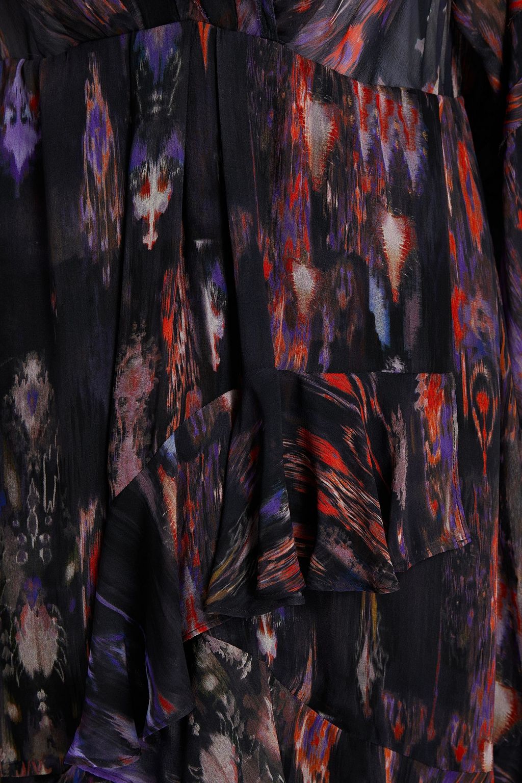 IRO Kolmi wrap-effect printed georgette mini dress