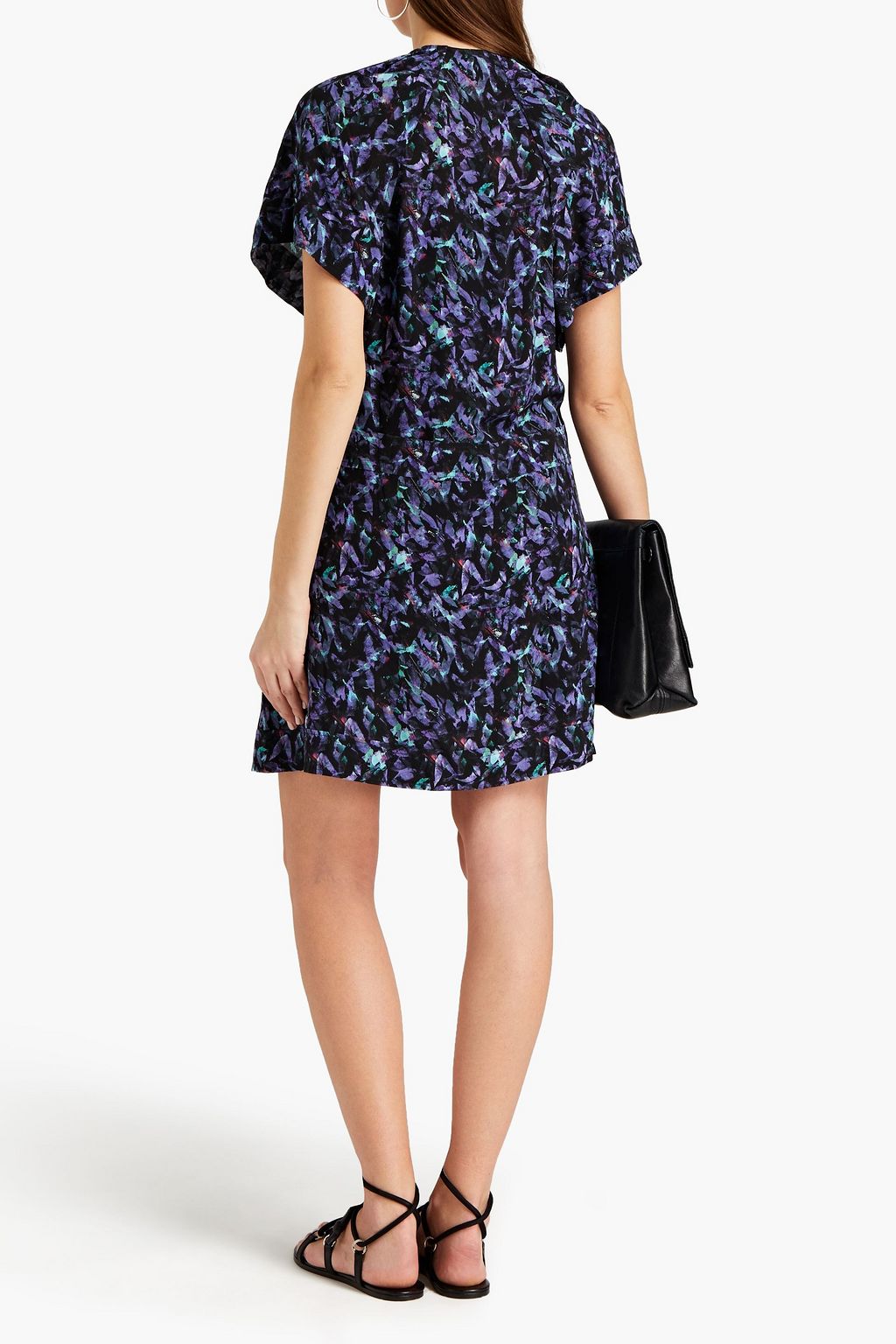 IRO Bago floral-print crepe de chine mini dress