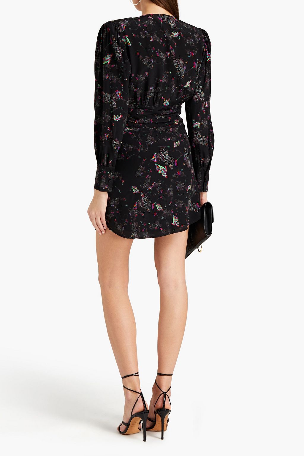 IRO Mokie printed silk-crepe mini dress