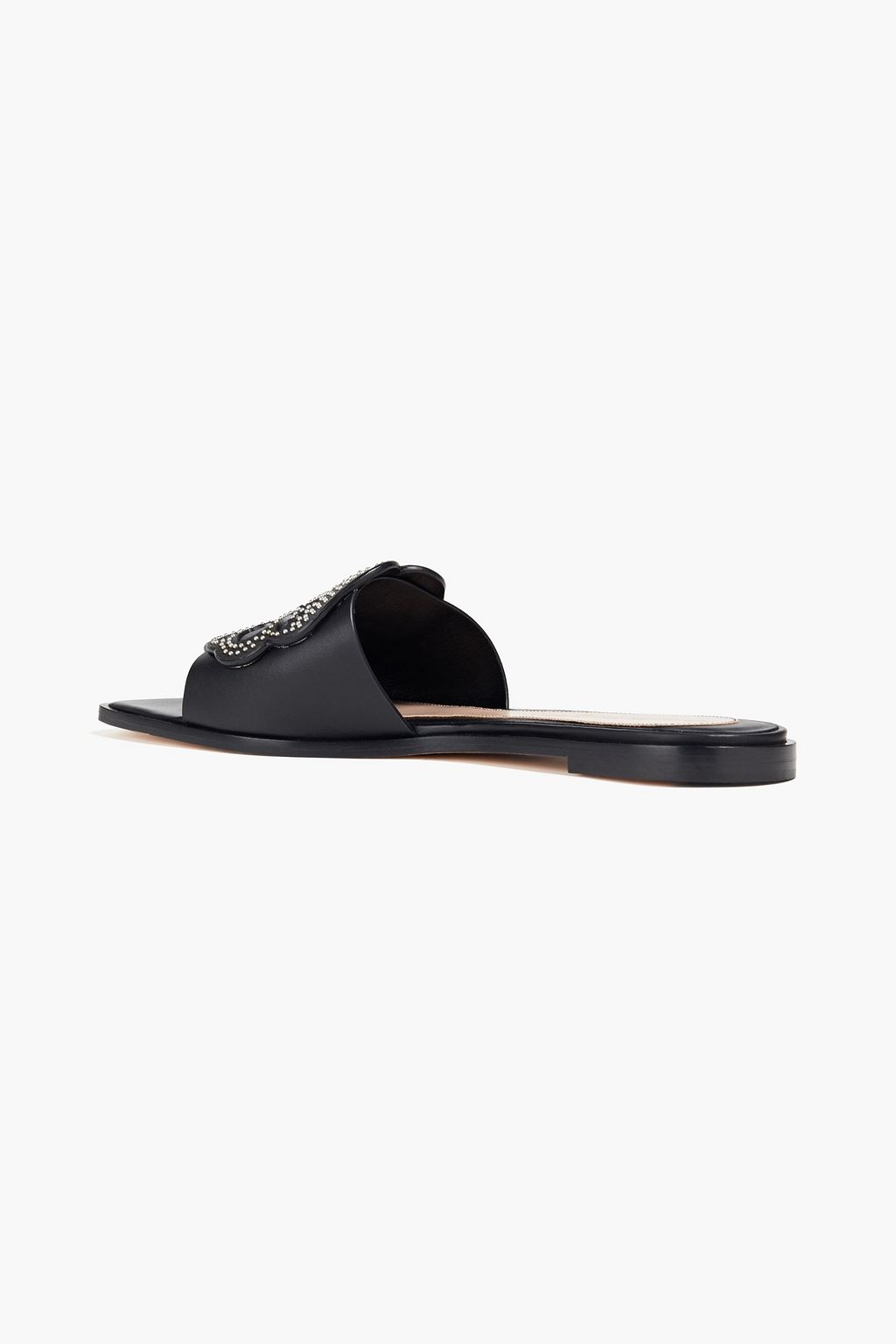 MCQUEEN Studded leather slides