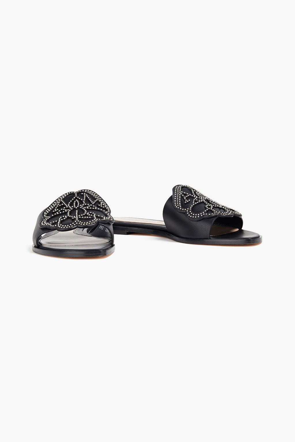 MCQUEEN Studded leather slides