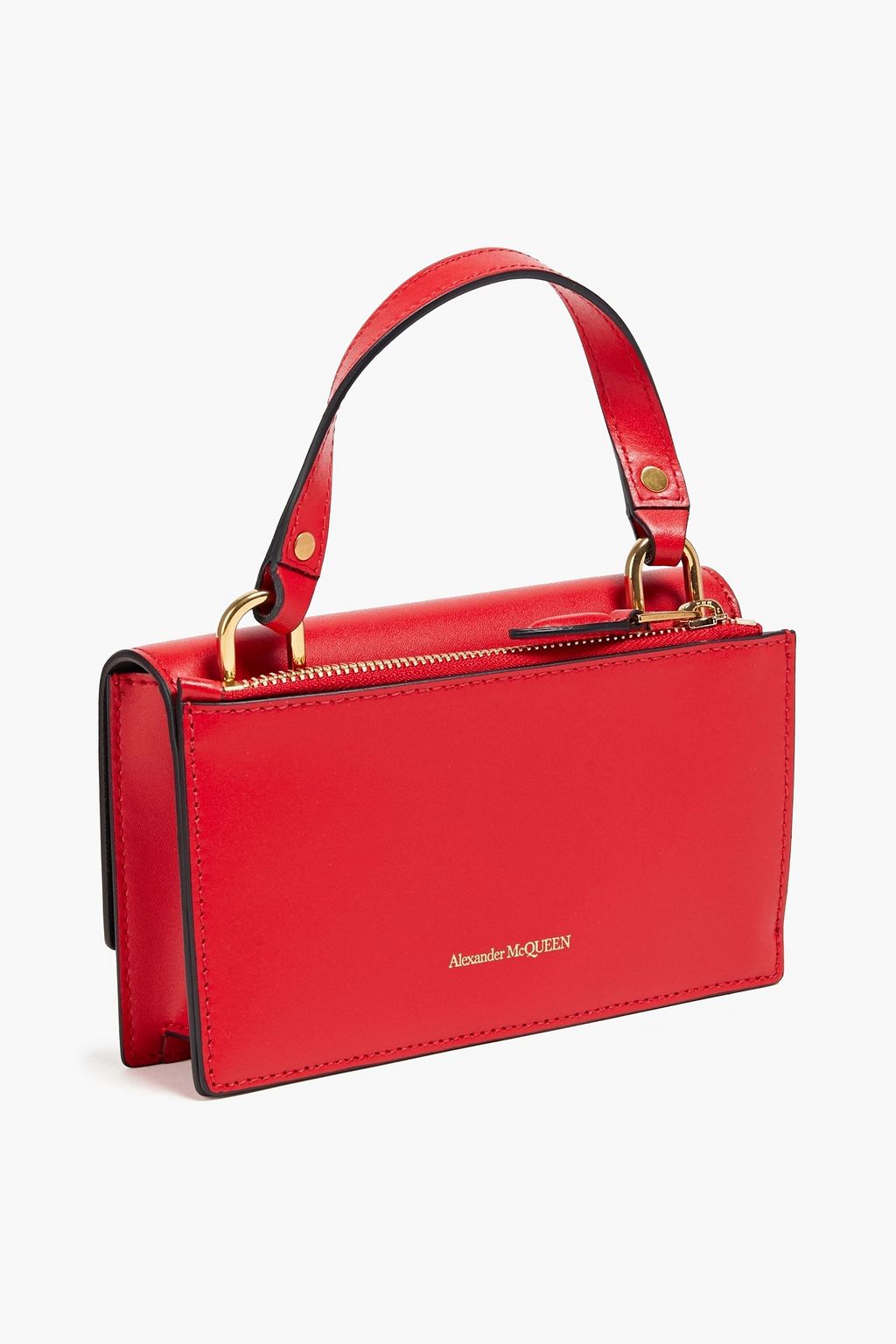 MCQUEEN Embellished leather shoulder bag