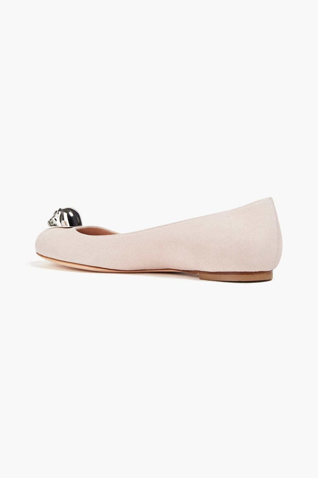 MCQUEEN Skull City suede ballet flats