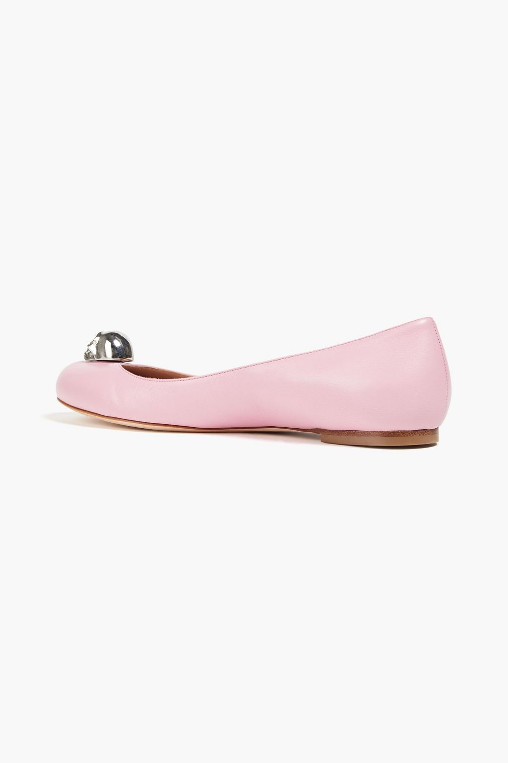 MCQUEEN Embellished leather ballet flats