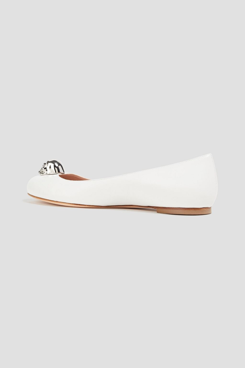 MCQUEEN Embellished leather ballet flats