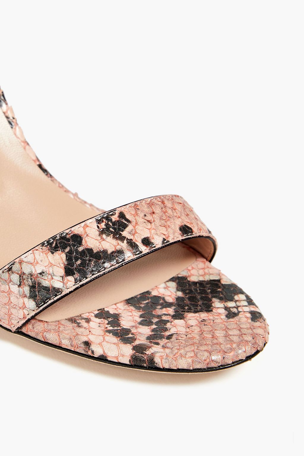GIUSEPPE ZANOTTI Snake-effect leather sandals