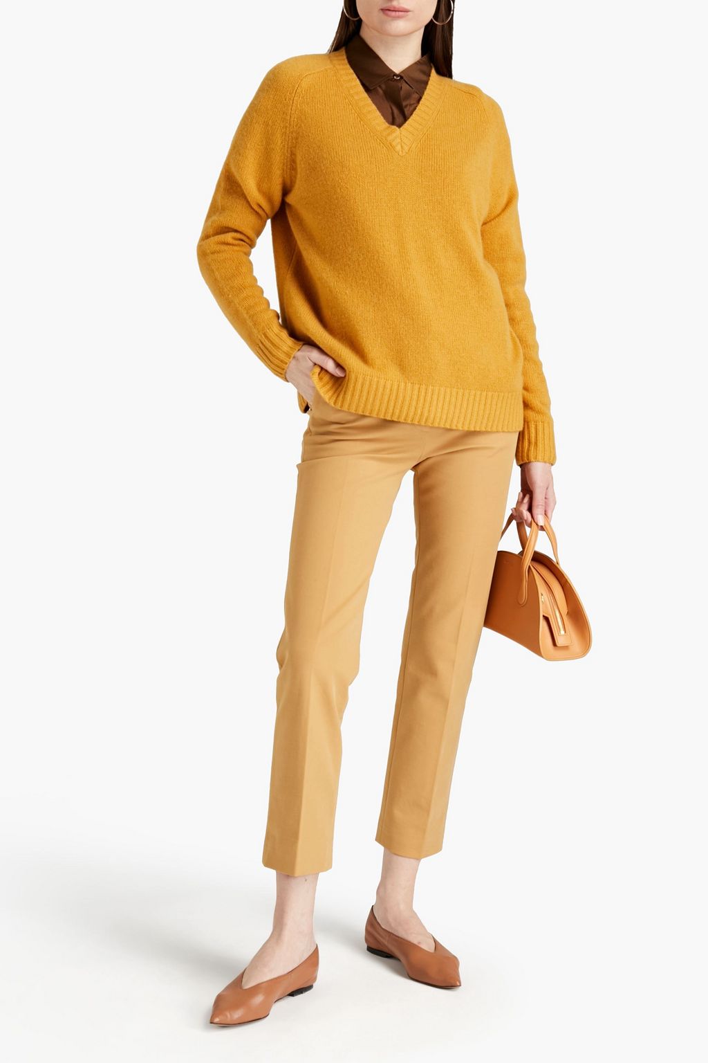 JOSEPH Coleman stretch-cotton twill slim-leg pants