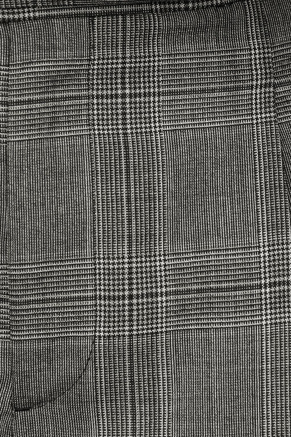 OFFICINE GÉNÉRALE Pierre cropped pleated Prince of Wales checked wool tapered pants