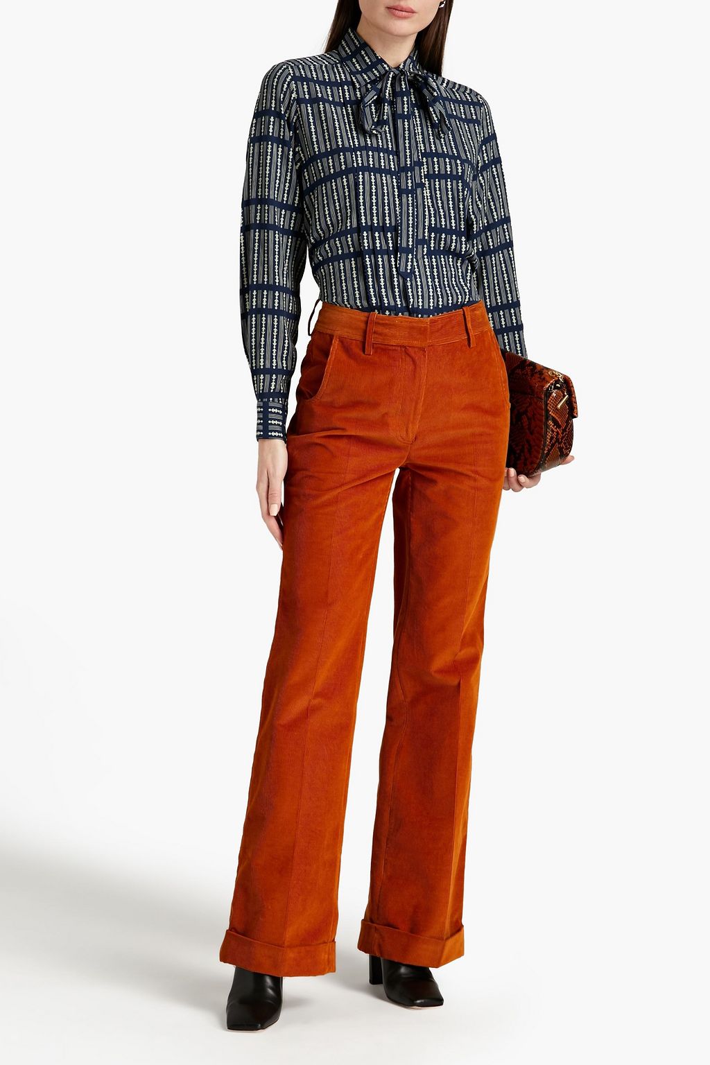 OFFICINE GÉNÉRALE Wanda printed crepe shirt