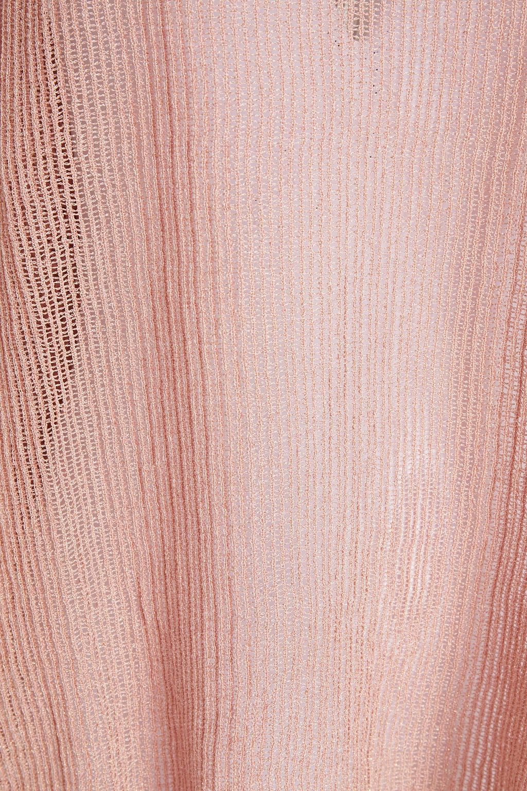 M MISSONI Metallic crochet-knit top