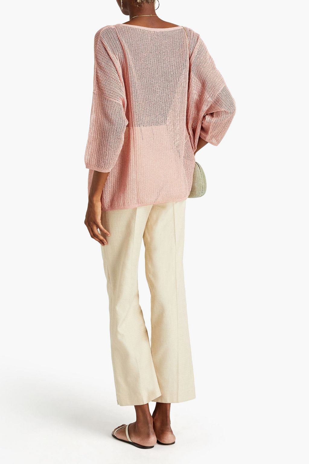 M MISSONI Metallic crochet-knit top