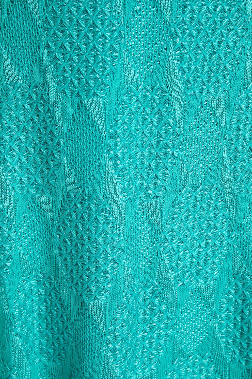 M MISSONI Crochet-knit cotton-blend mini dress