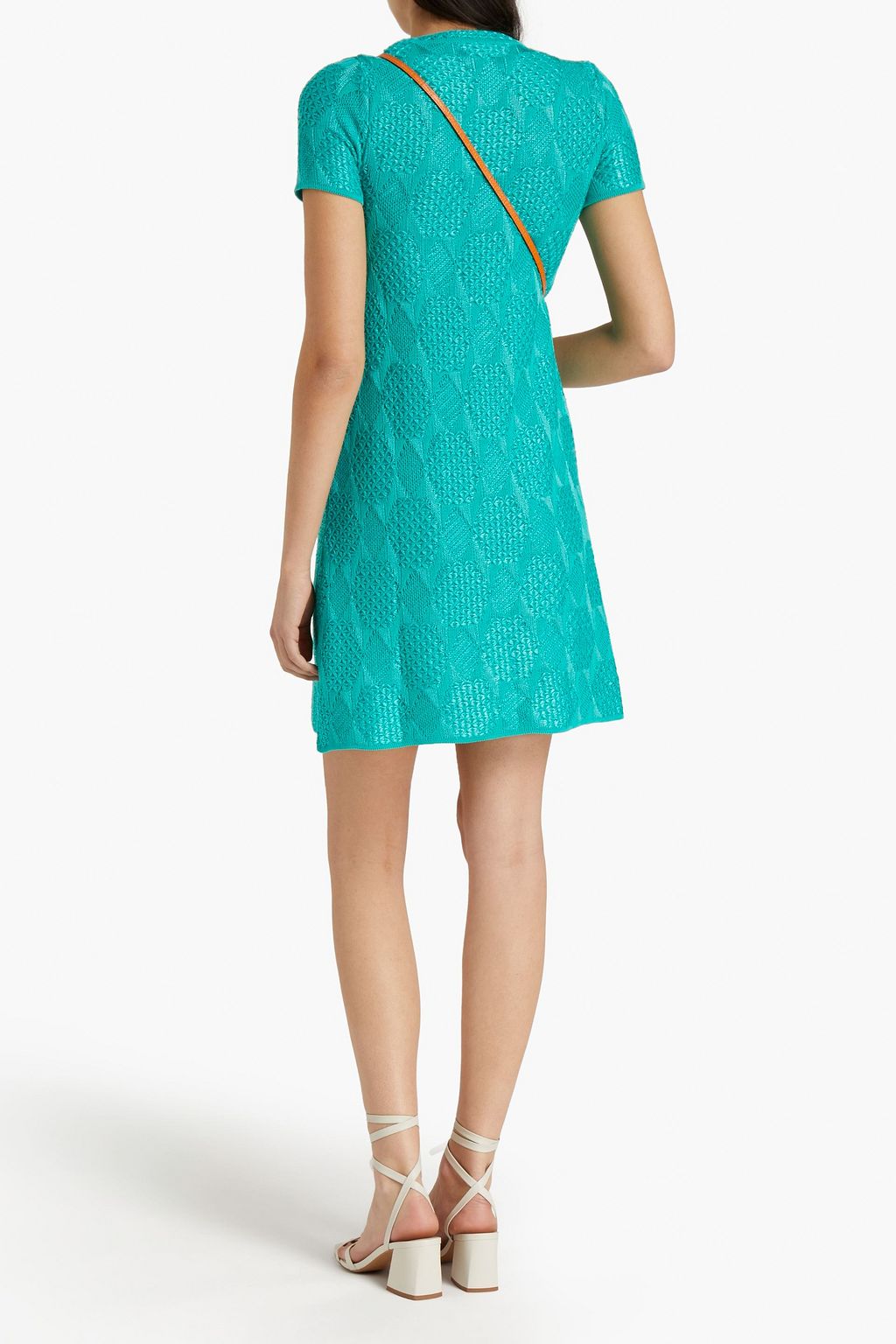 M MISSONI Crochet-knit cotton-blend mini dress