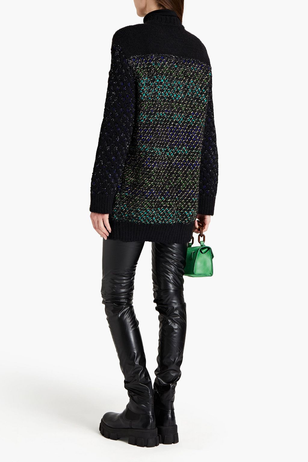 M MISSONI Metallic jacquard-knit coat
