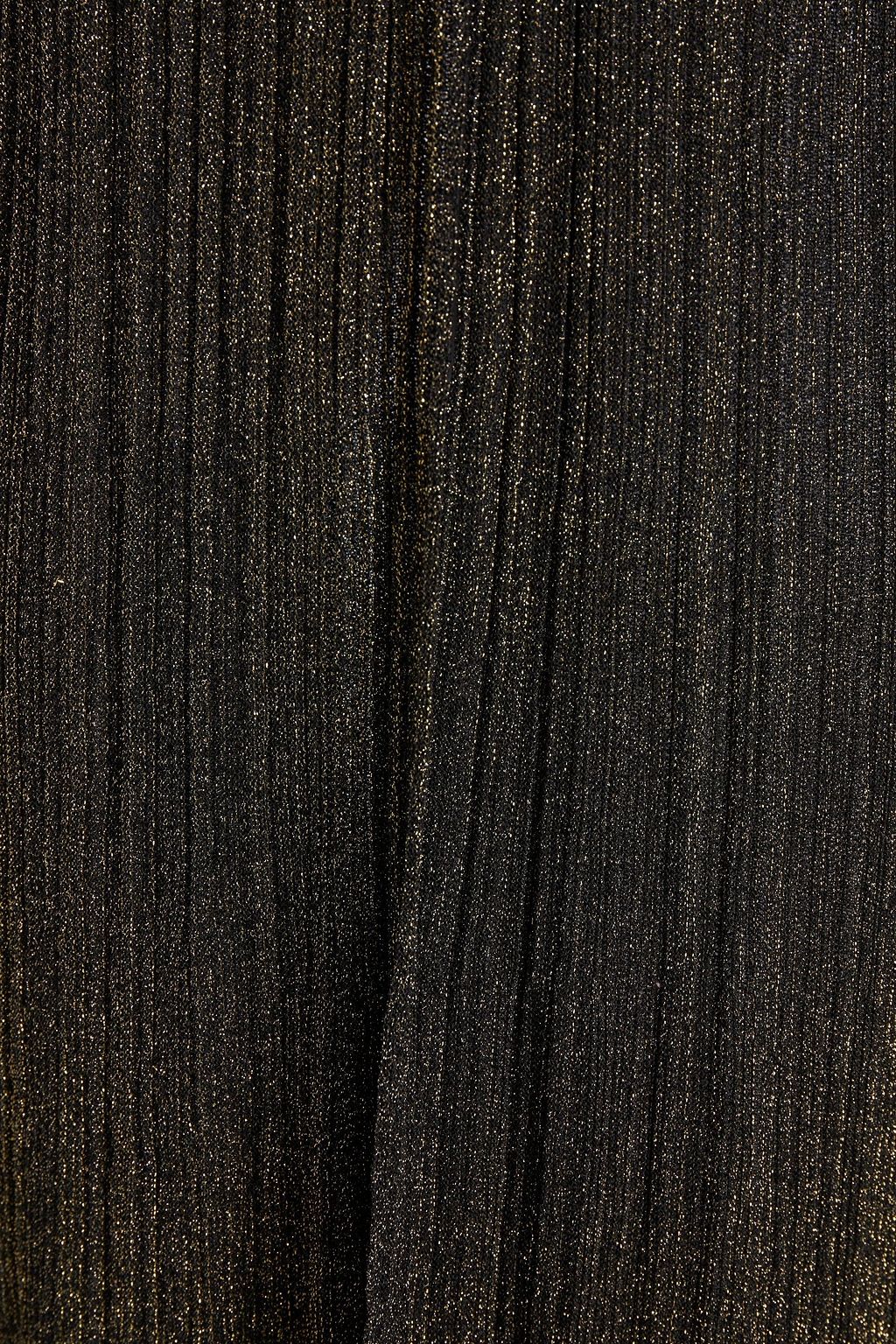 M MISSONI Metallic ribbed-knit cardigan