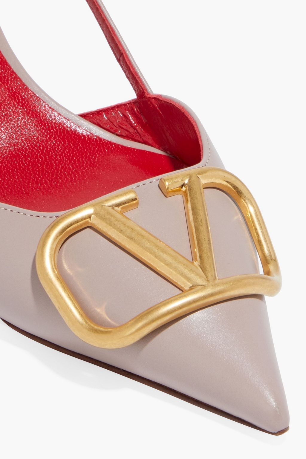 VALENTINO GARAVANI VLOGO leather slingback pumps