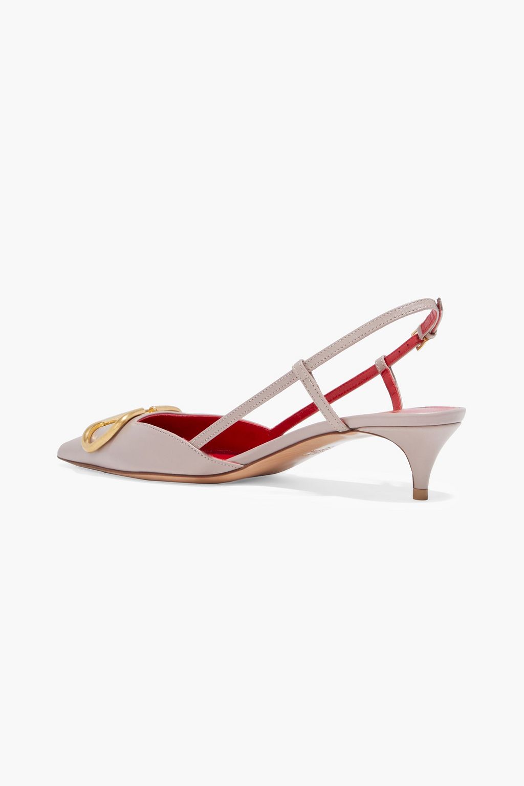 VALENTINO GARAVANI VLOGO leather slingback pumps