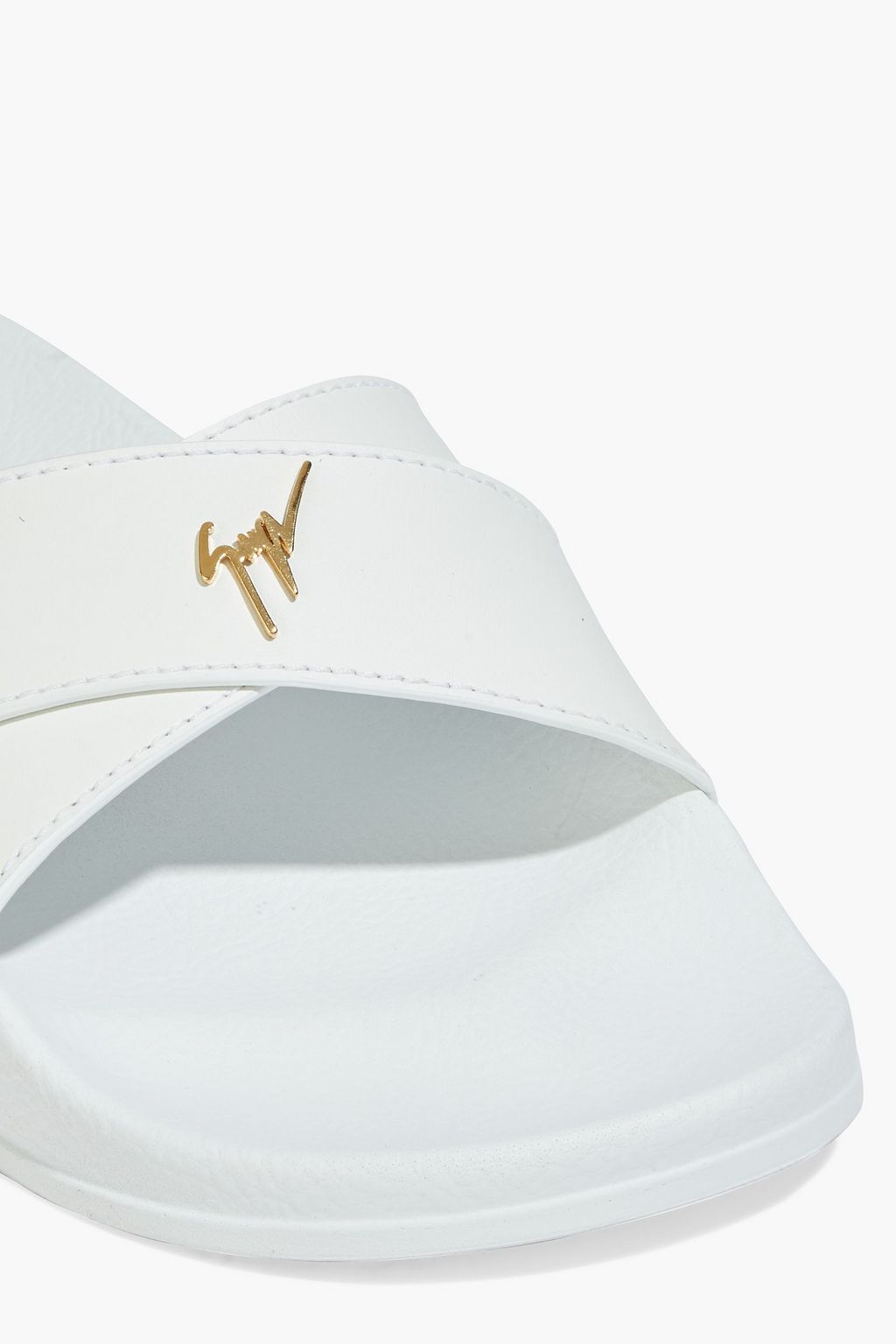 GIUSEPPE ZANOTTI Brett embellished leather slides