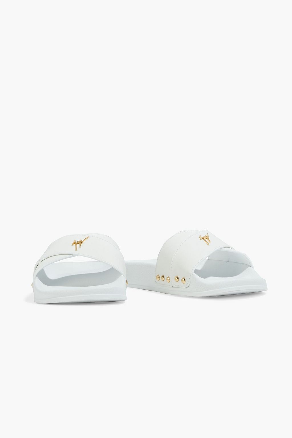 GIUSEPPE ZANOTTI Brett embellished leather slides
