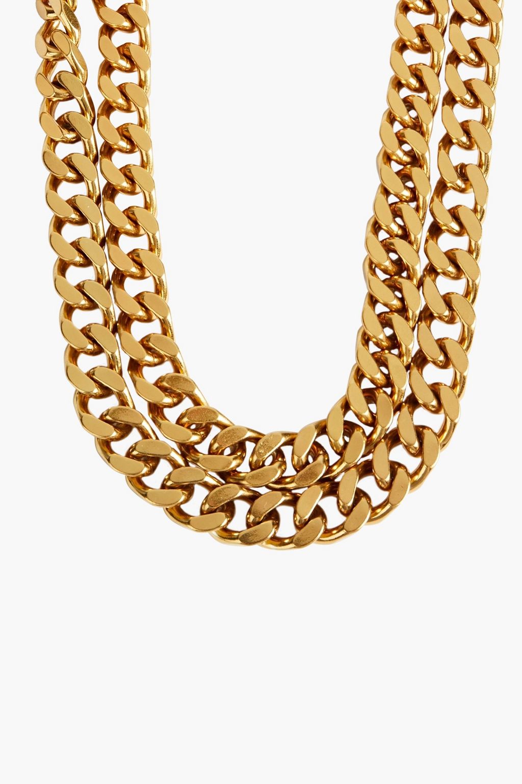 ZIMMERMANN Gold-tone and leather necklace