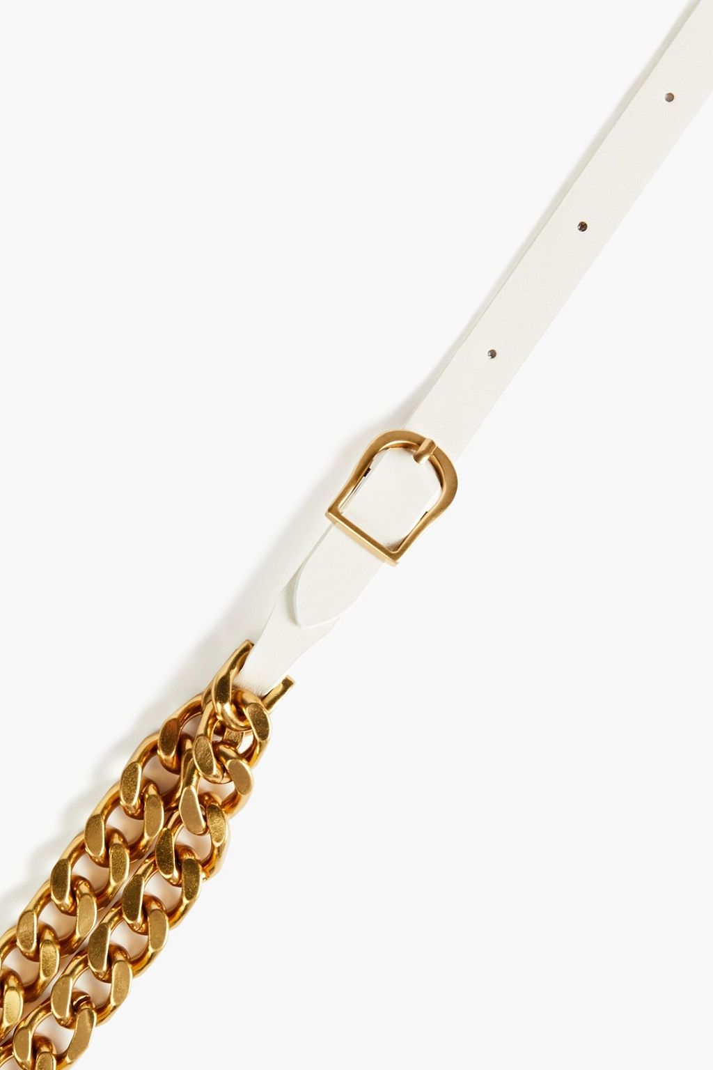 ZIMMERMANN Gold-tone and leather necklace