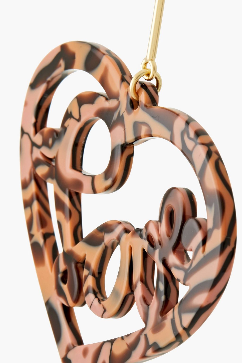 ZIMMERMANN The Lovestruck gold-tone acetate earrings