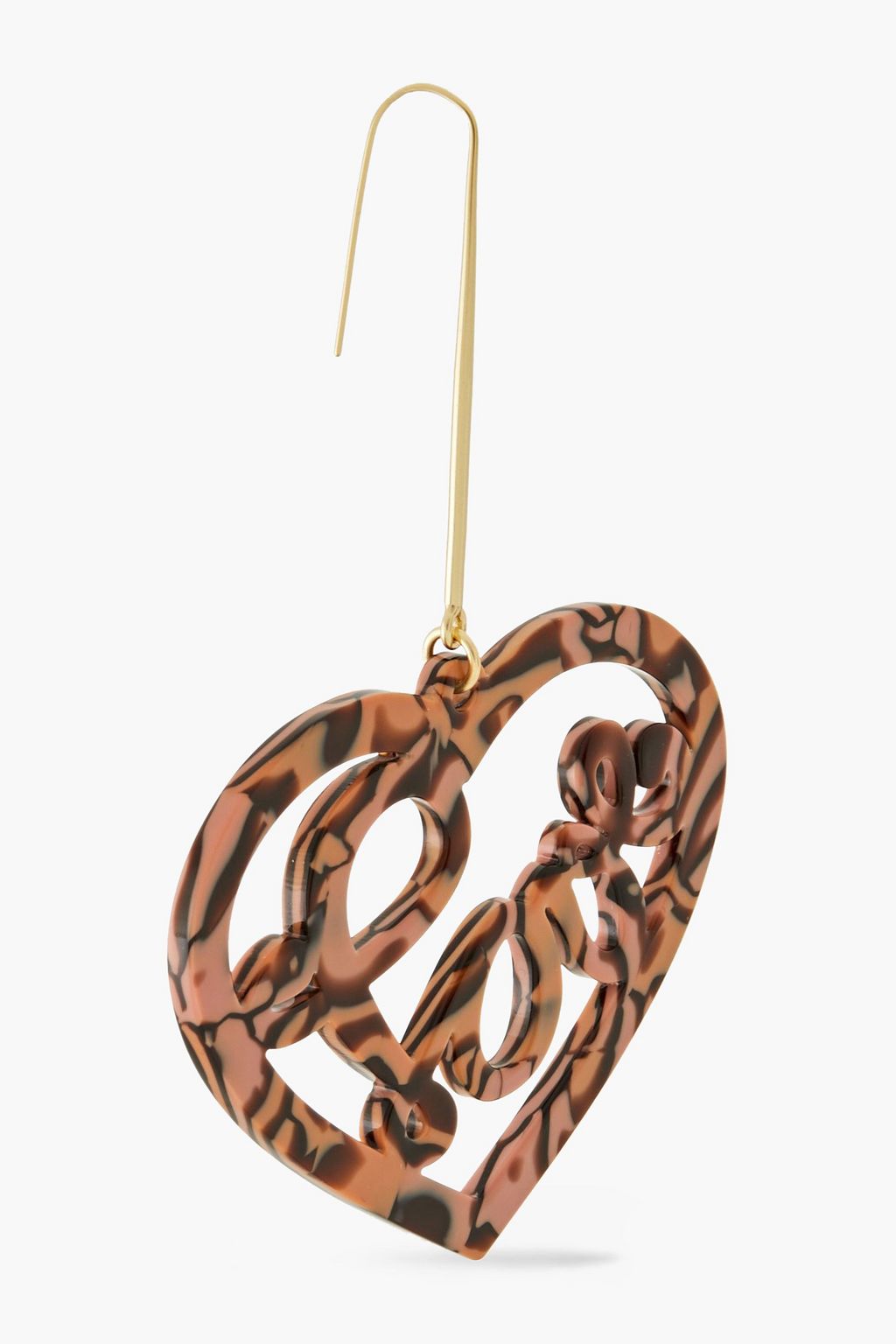 ZIMMERMANN The Lovestruck gold-tone acetate earrings