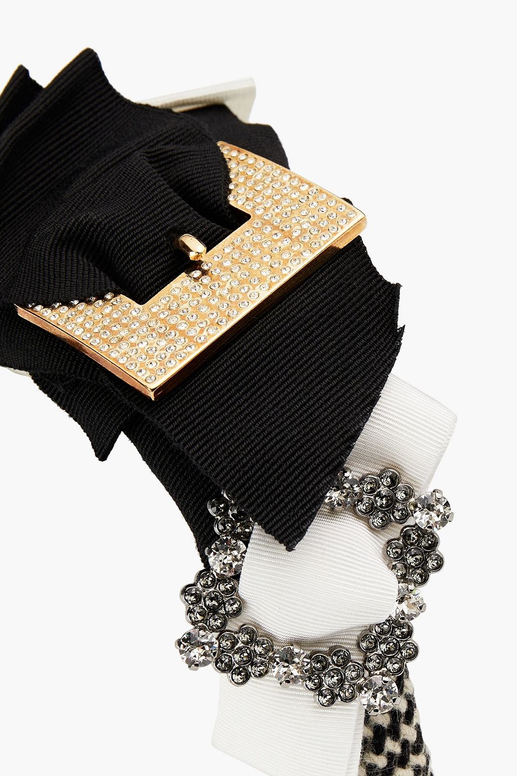 DOLCE&GABBANA Embellished tweed headband