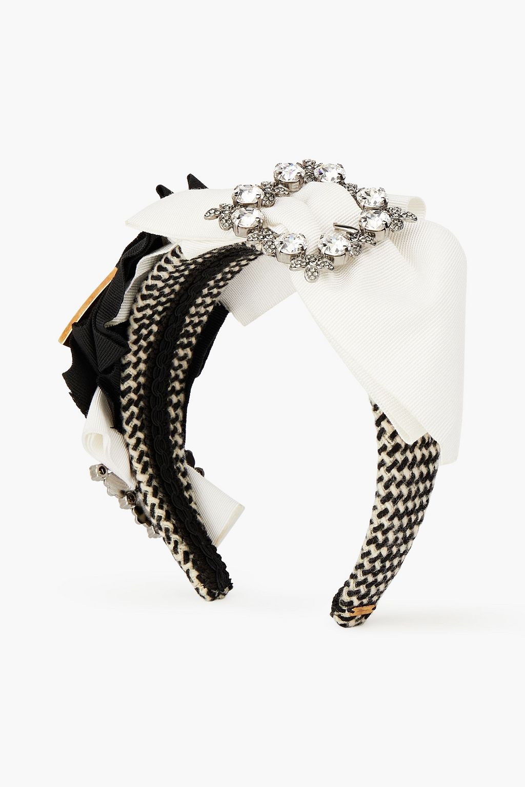DOLCE&GABBANA Embellished tweed headband