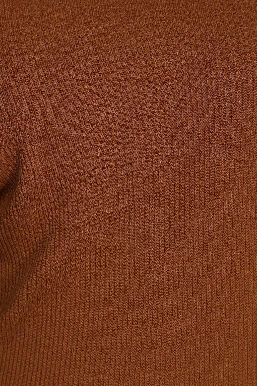 ENZA COSTA Off-the-shoulder ribbed Modal-blend sweater