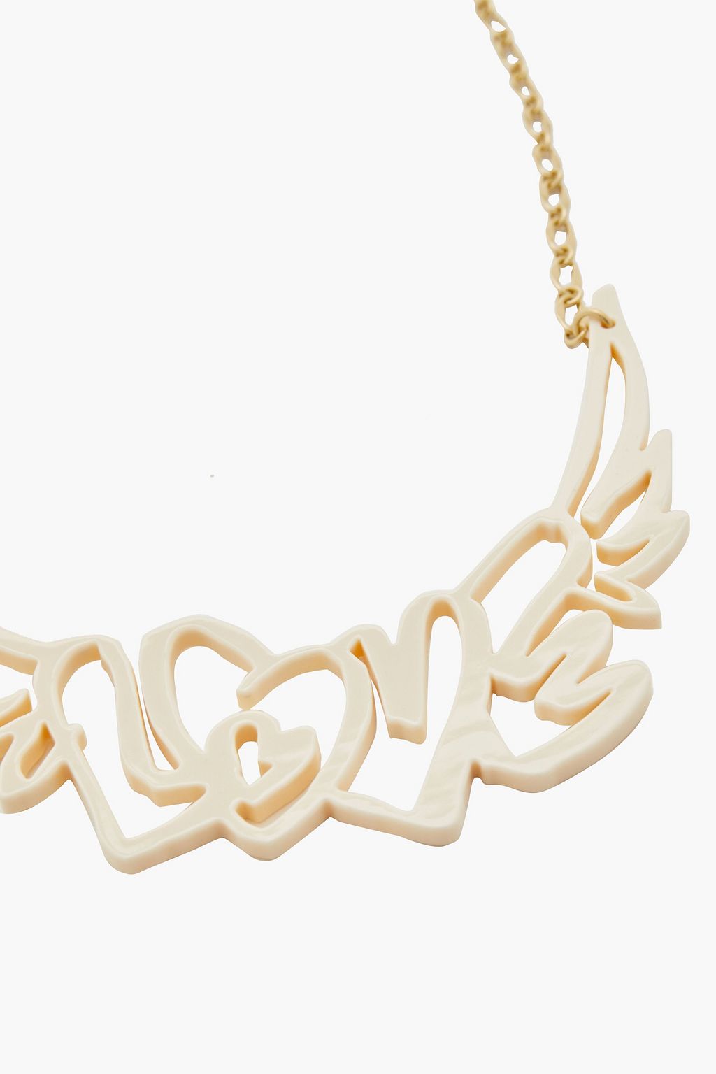 ZIMMERMANN The Lovestruck gold-tone acetate necklace