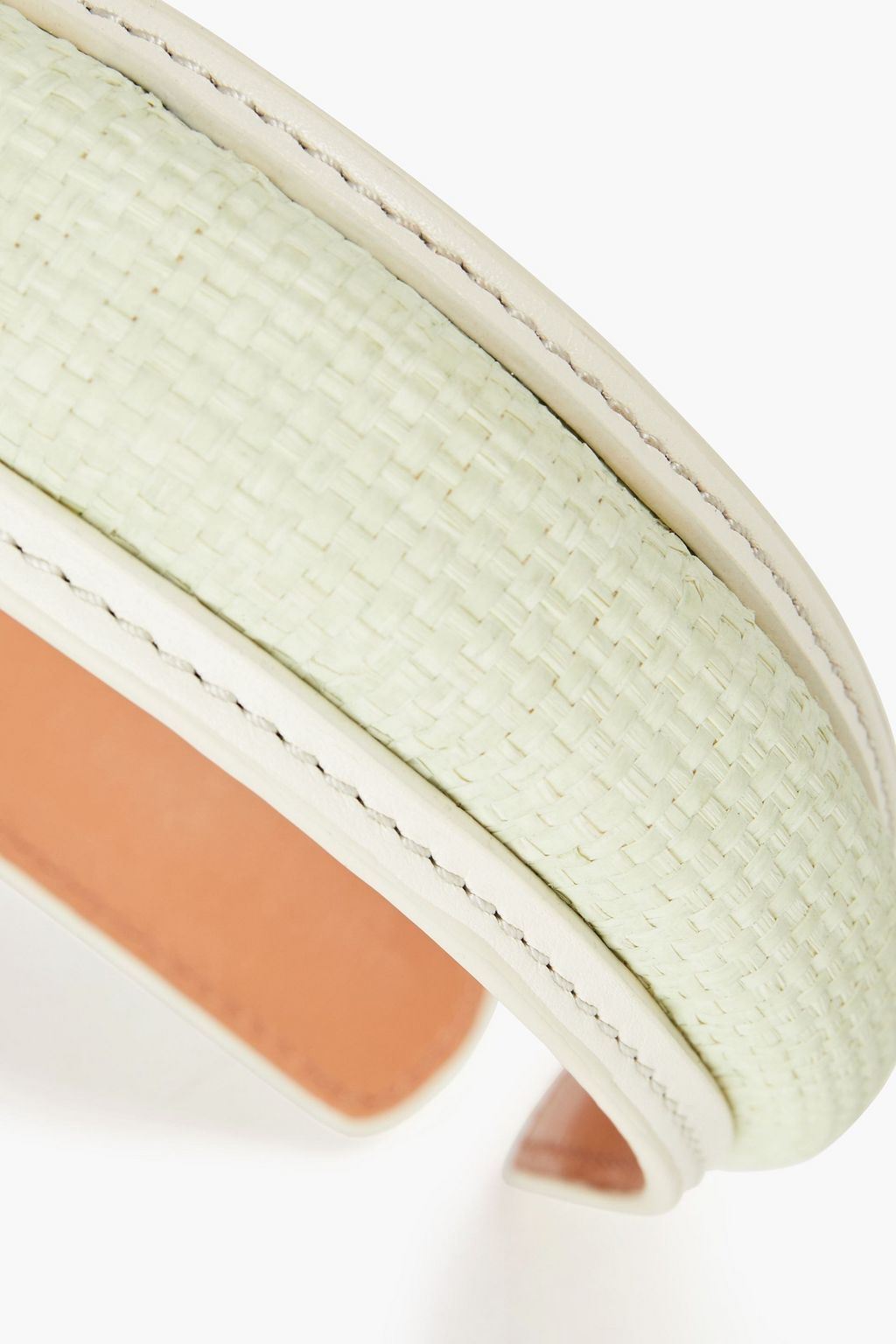 ZIMMERMANN The Lovestruck leather-trimmed raffia headband