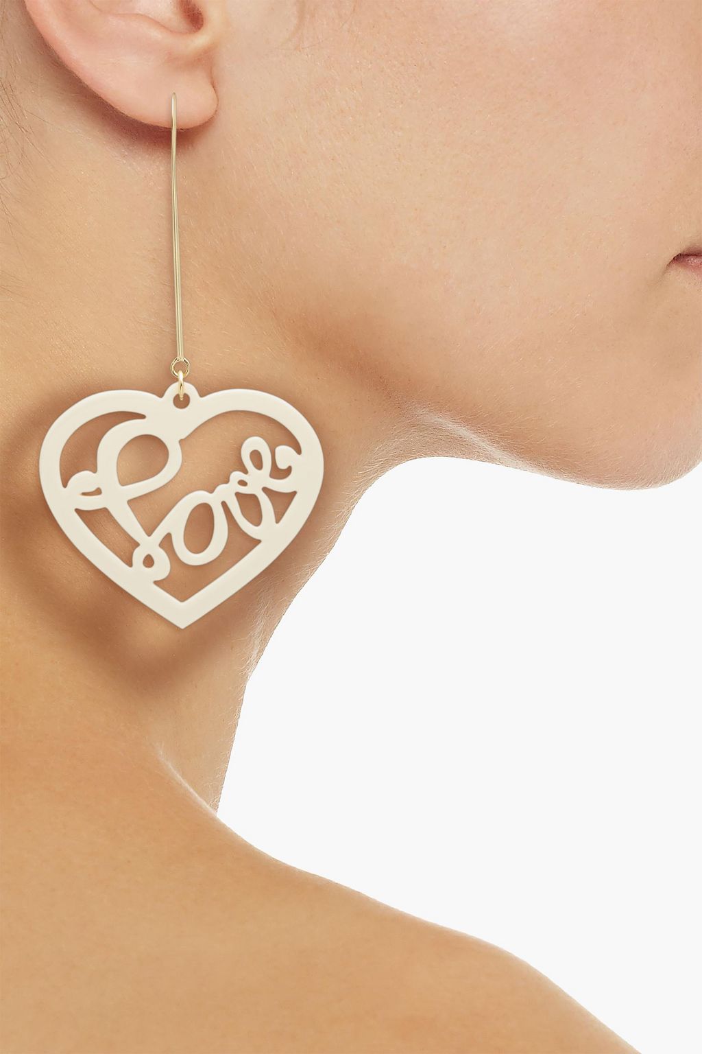 ZIMMERMANN The Lovestruck gold-tone acetate earrings