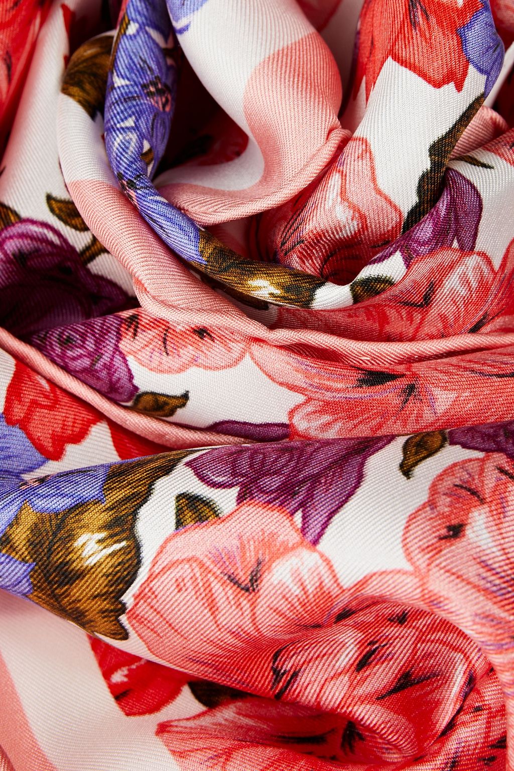 ZIMMERMANN Floral-print silk-satin twill scarf