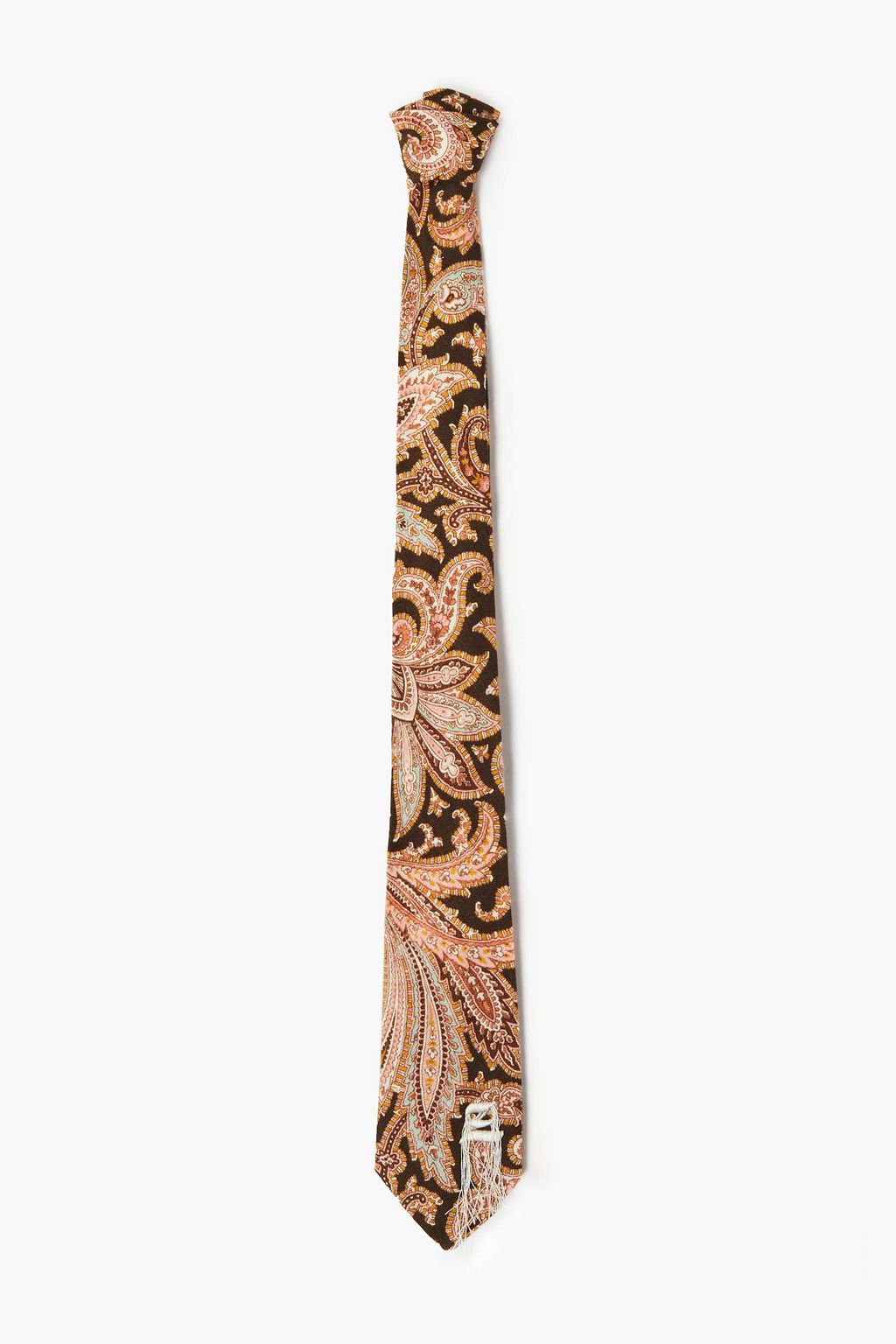 ZIMMERMANN Frayed paisley-print cotton tie