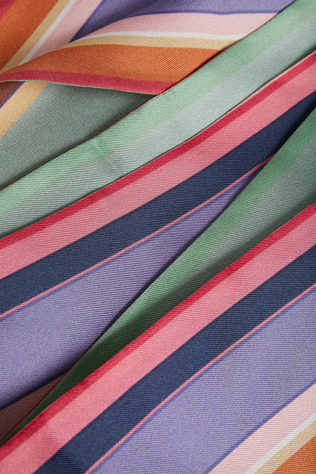 ZIMMERMANN The Lovestruck striped silk-satin twill scarf