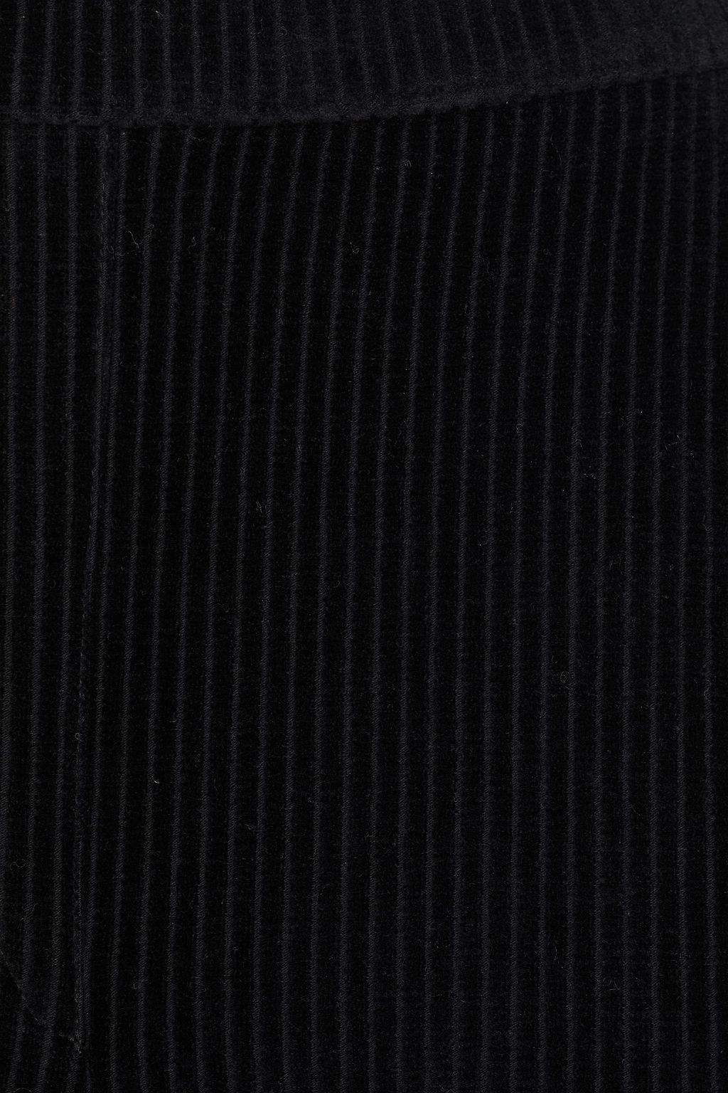 MAJESTIC FILATURES Ribbed cotton-blend velvet straight-leg pants