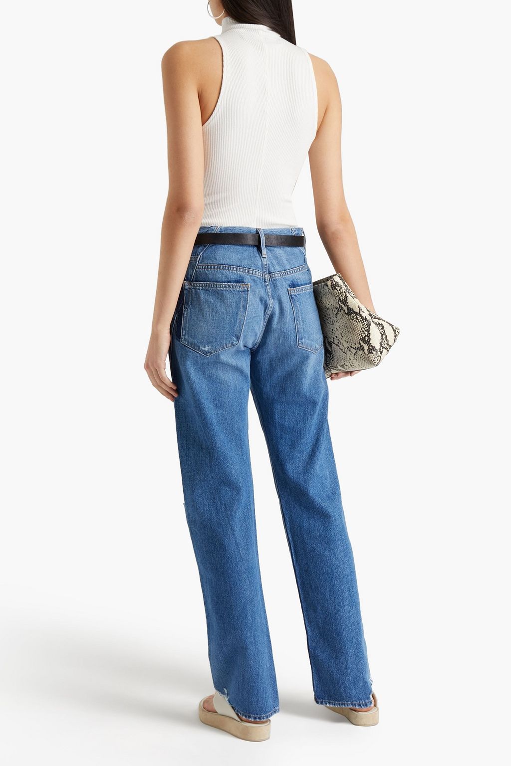 ENZA COSTA Ribbed modal-blend top