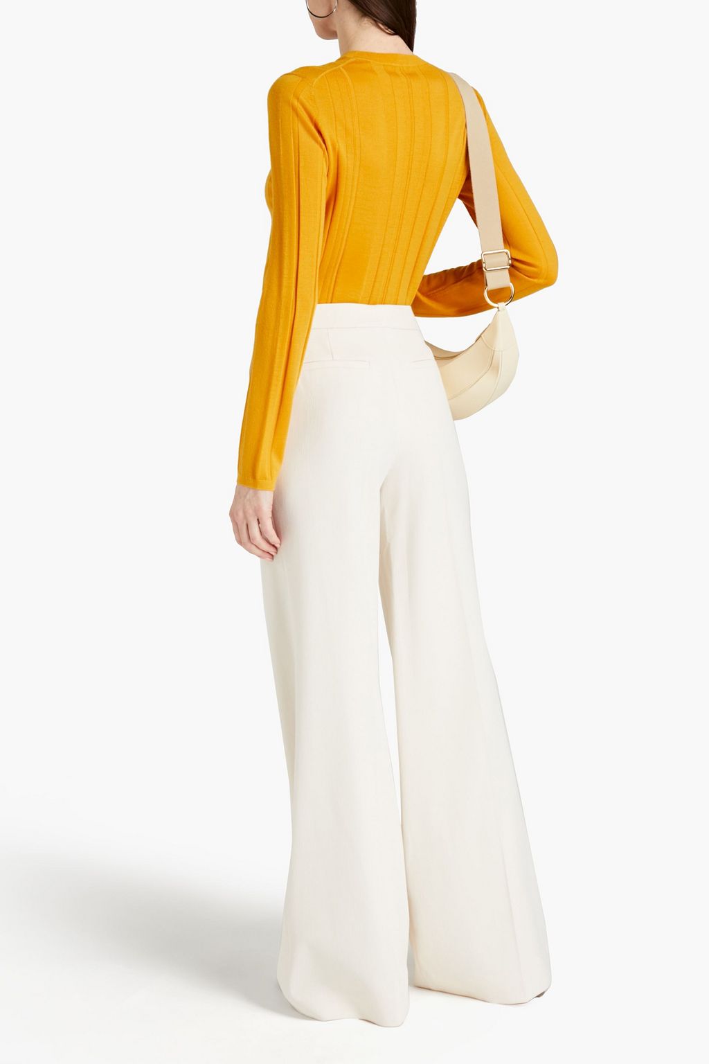 JOSEPH Ribbed merino wool-blend sweater
