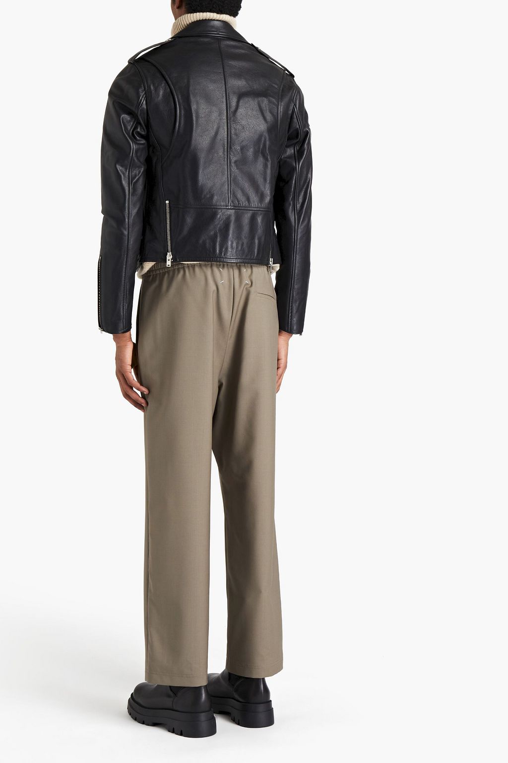IRO Niele textured-leather biker jacket