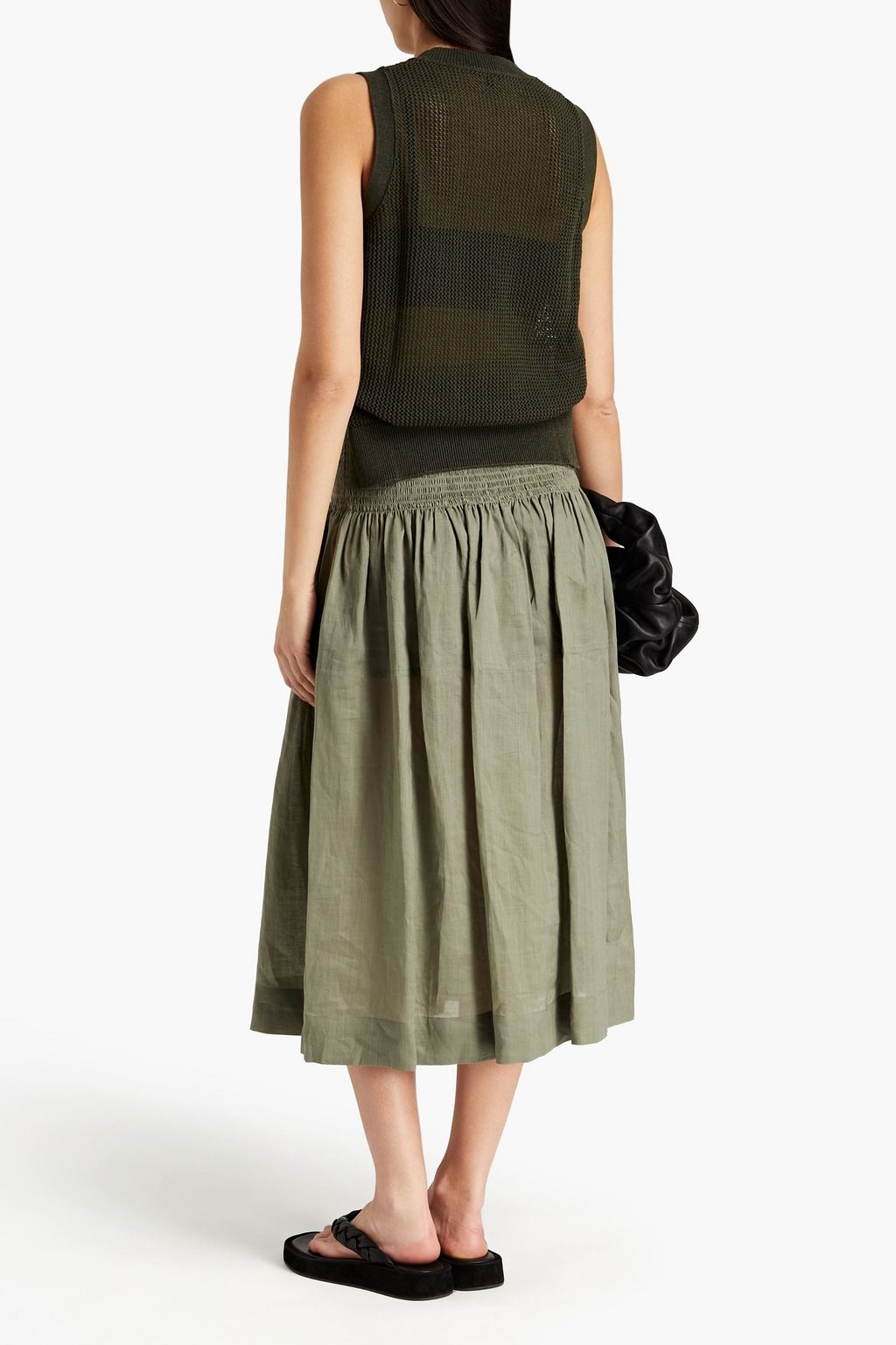 JOSEPH Open-knit cotton top