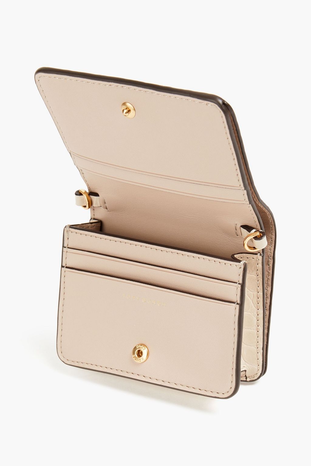 TORY BURCH Croc-effect leather wallet